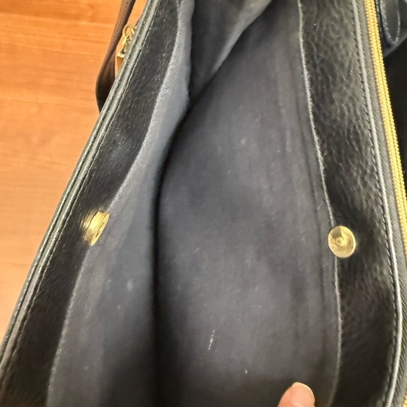 Vintage Relic Leather Black Shoulder Bag Purse Pebbled EUC - Picture 8 of 13